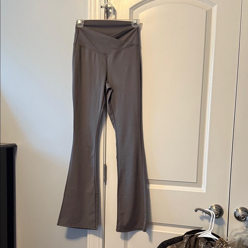 Gray Flared Leggings